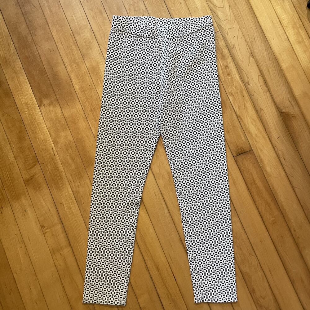 Janie & Jack Black And White Jacquard Leggings